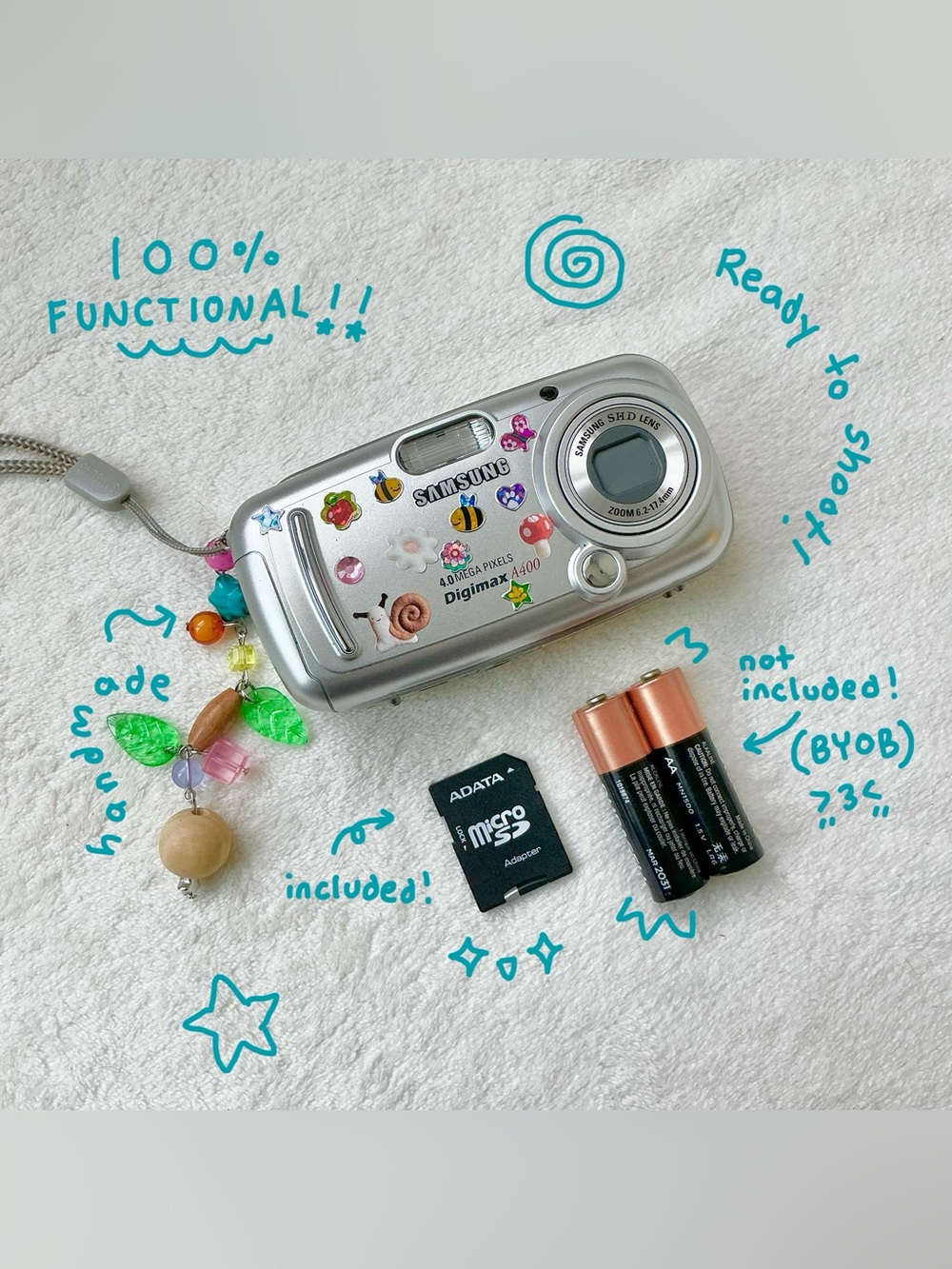 Samsung Silver Digimax 4100 Digital Camera vintage y2k digicam